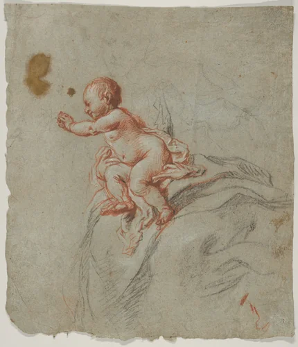 Study of the Virgin and Child by Cornelis Schut, drawing, 1640-1655