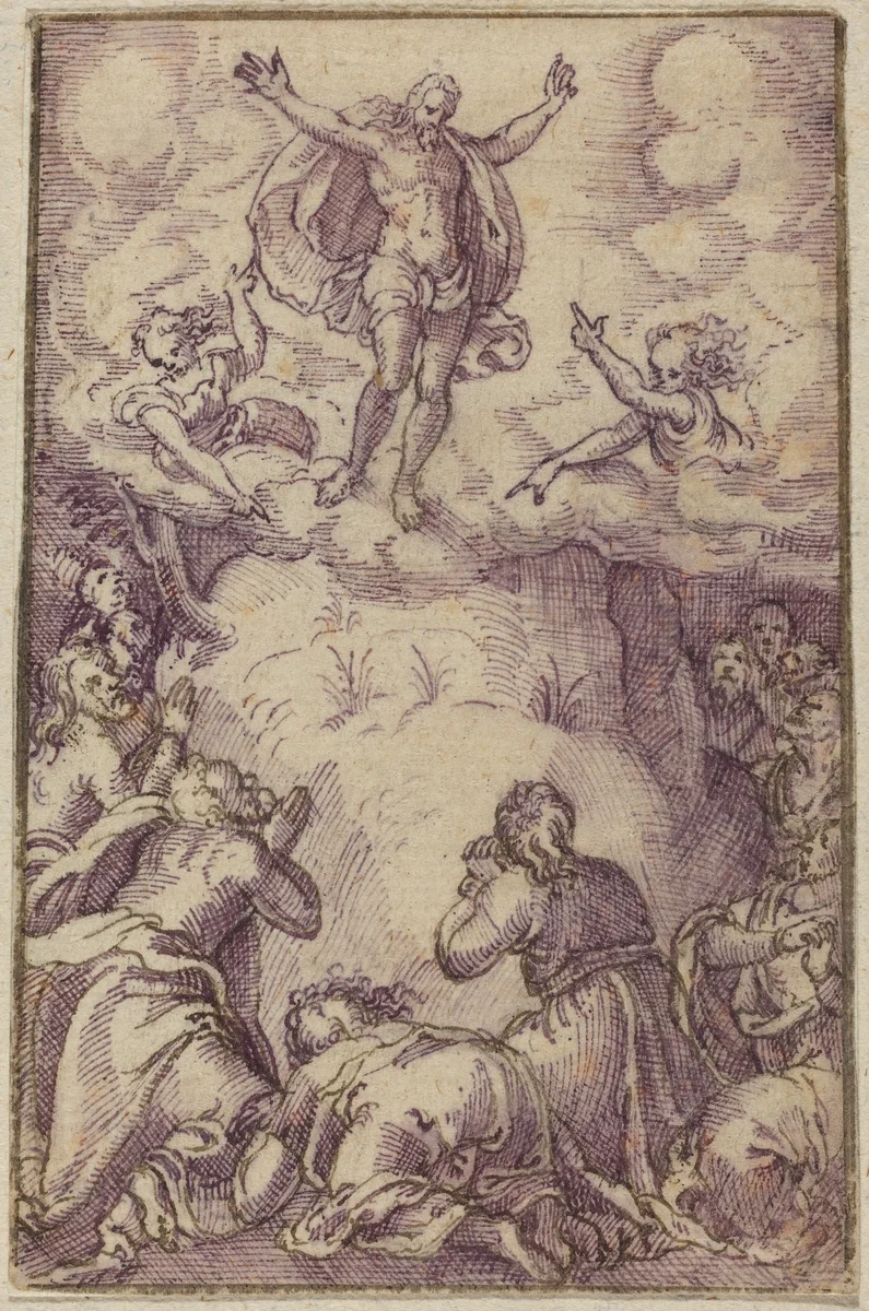 The Transfiguration by Virgil Solis, drawing, 1514-1562