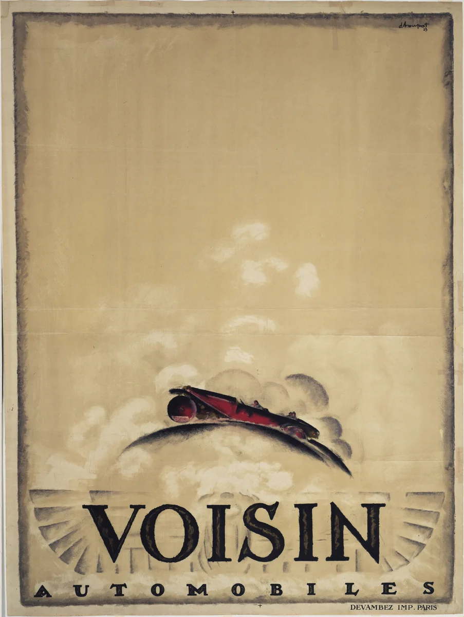 Voisin Automobiles by Charles Loupot, design, 1923
