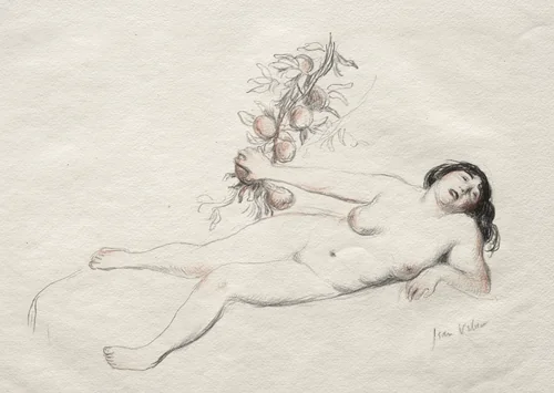 Eve by Jean Veber, print, 1885-1928