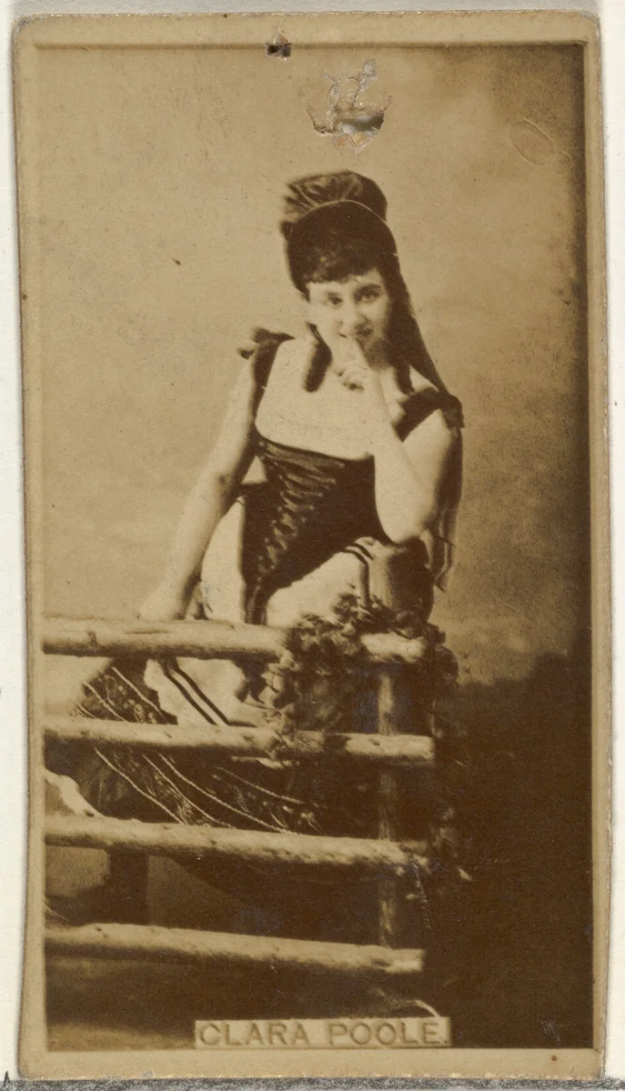 Clara Poole, from the Actors and Actresses series (N145-8) issued by Duke Sons & Co. to promote Duke Cigarettes by W. Duke, Sons & Co., photograph, 1890-1895