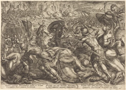 The Taking of the City of Jericho by Antonio Tempesta, print, 1613