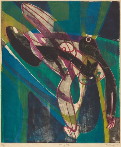 Falling Figure by Stanley William Hayter, print, 1947