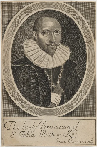 Sir Tobias Matthew, Diplomatist and Writer by James Gammon, print, 1660