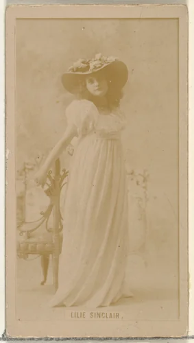 Lilie Sinclair, from the Actors and Actresses series (N145-8) issued by Duke Sons & Co. to promote Duke Cigarettes by W. Duke, Sons & Co., photograph, 1890-1895