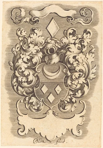 Crest by Michel Le Blon, print, 1587-1656