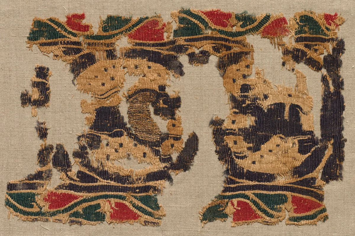 Fragment of the Border of a Large Panel by Unknown, textile, 480-499