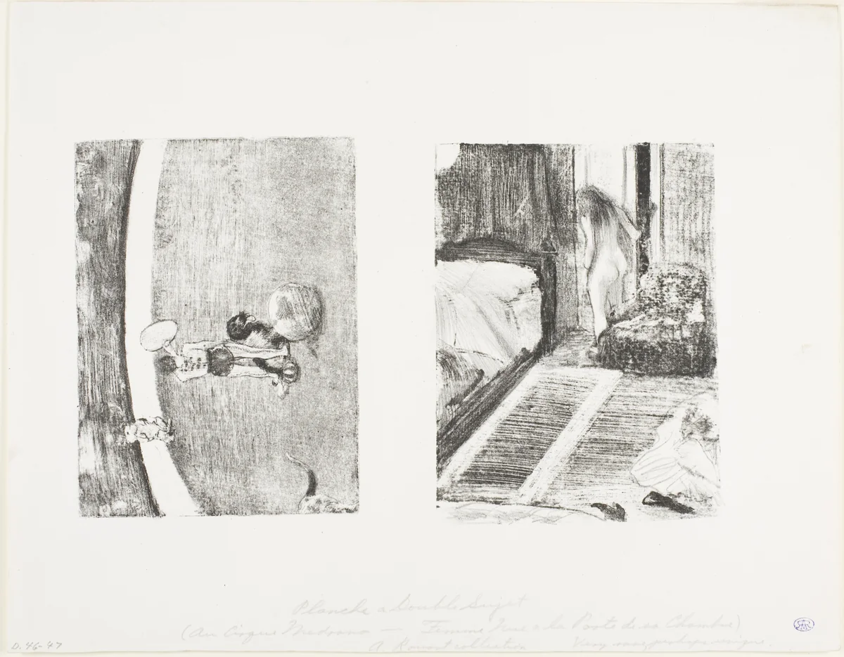 At the Cirque Fernando by Edgar Degas, print, 1879