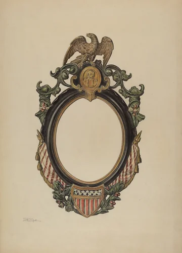 Mirror Frame by Lawrence Phillips, index of american design, 1938