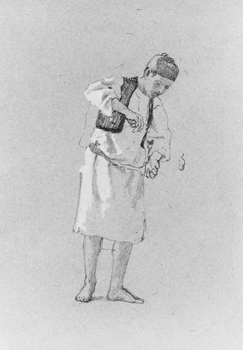 Study of a Man by Thomas Hovenden, artwork, 1840-1895