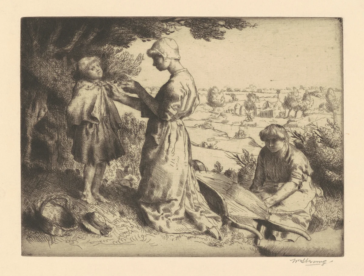 The Errand by William Strang, print, 1883