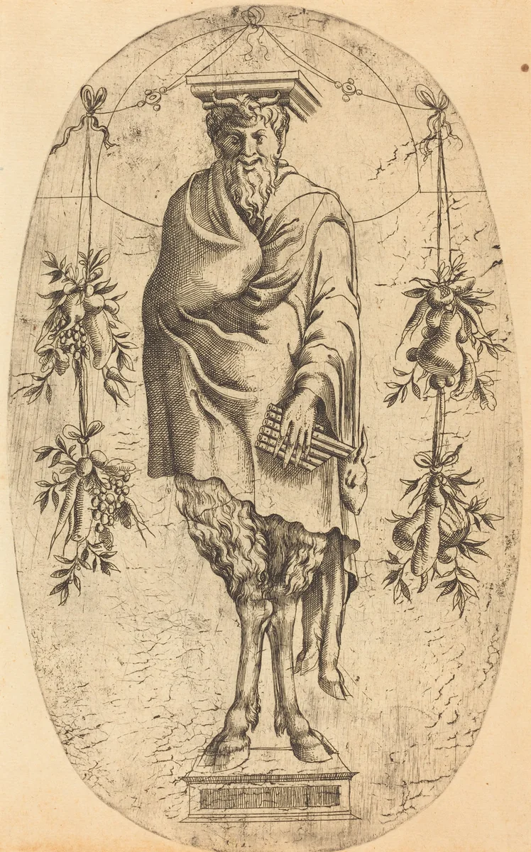 Pan by Jean Mignon, print, 1543-1545