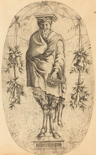 Pan by Jean Mignon, print, 1543-1545