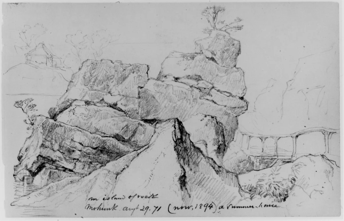 Mohonk, 1871 (from Sketchbook) by Daniel Huntington, artwork, 1870