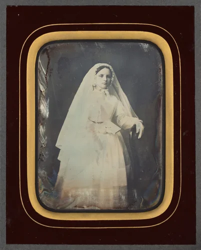 Portrait of a Girl by Victor Plumier, photograph, 1848-1858