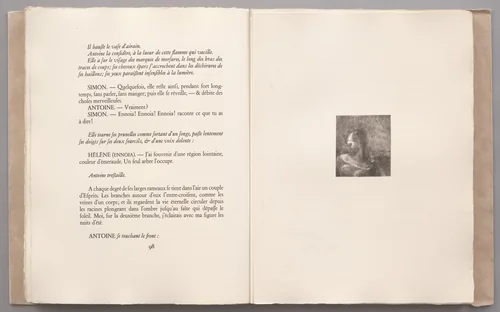 Helen (Ennoia) (Hélène [Ennoia]) (plate IX) from La Tentation de Saint-Antoine by Odilon Redon, illustrated book, 1896