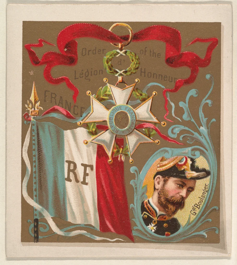 France, from the International Cards series (N238), issued by Kinney Bros. by Kinney Brothers Tobacco Company, print, 1888
