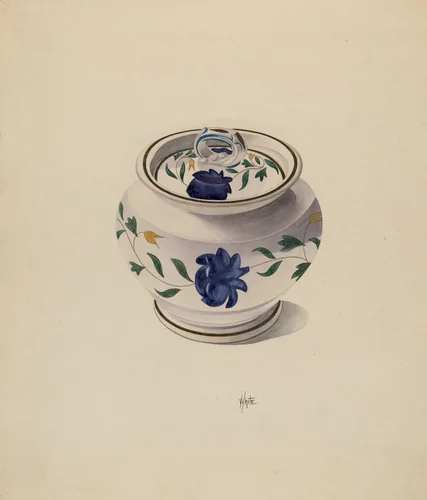 Sugar Bowl by Edward White, index of american design, 1936