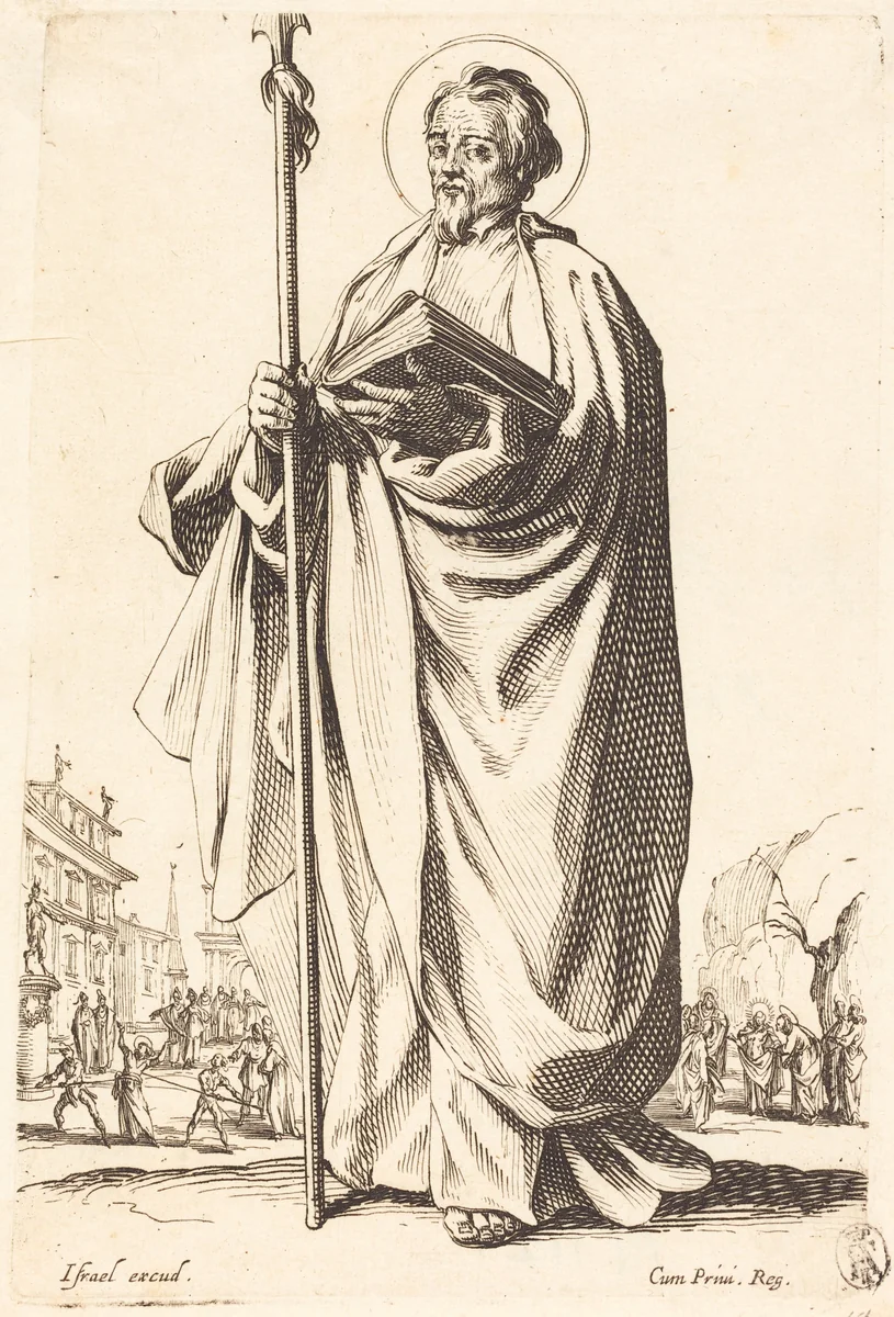 Saint Thomas by Jacques Callot, print, 1631