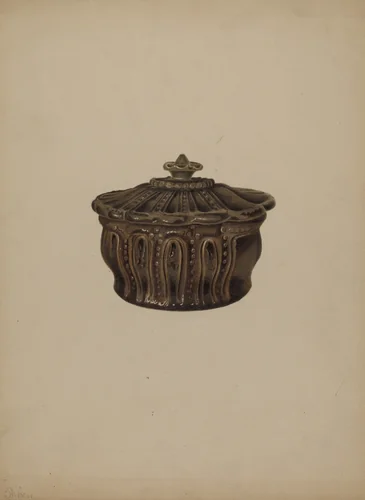 Pa. German Covered Dish by Alvin Shiren, index of american design, 1938