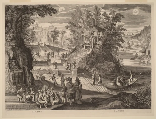 May and June by Aegidius Sadeler II
Paul Bril, print, 1615