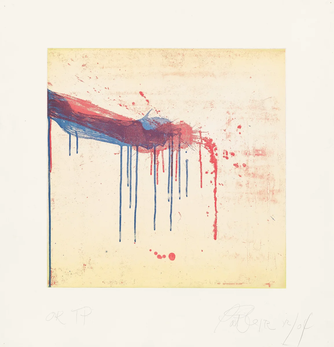 Mixed Marks, Double Mark by Pat Steir, print, 2004