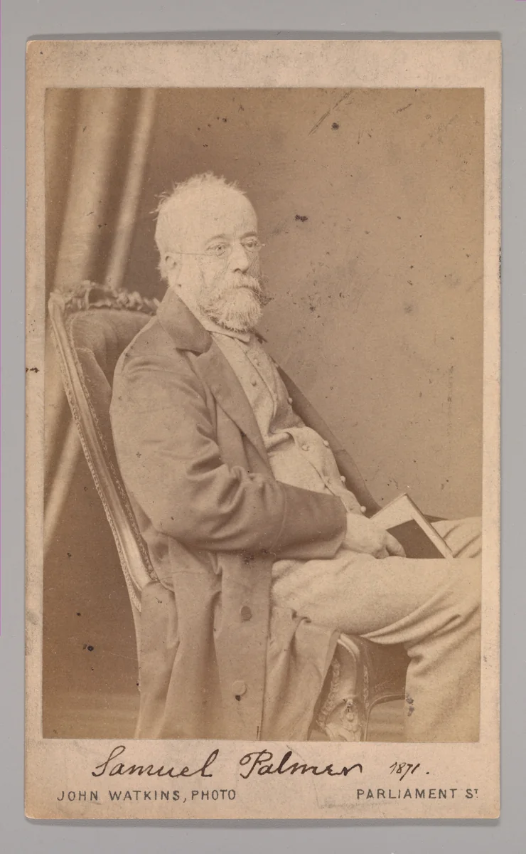 [Samuel Palmer] by John and Charles Watkins, photograph, 1860-1869