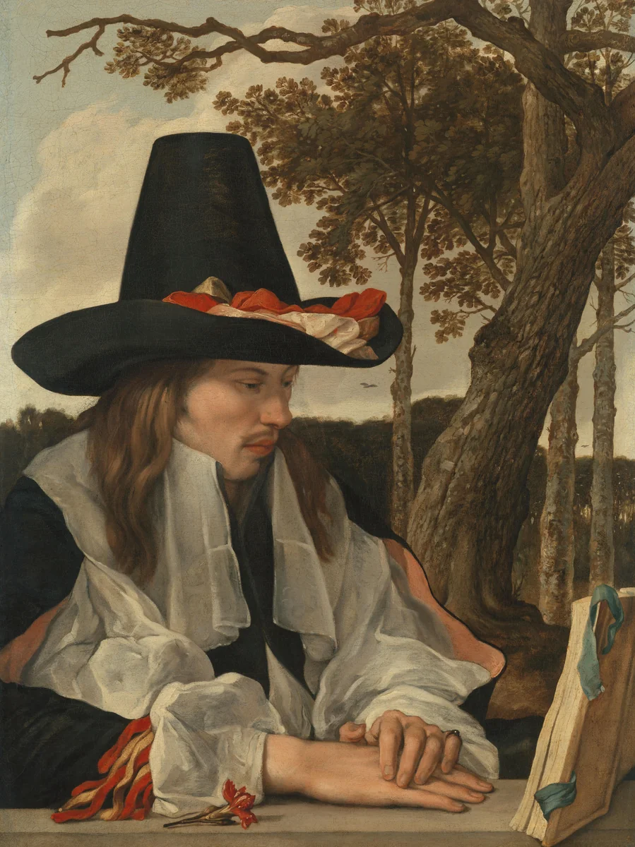 A Man Reading by anonymous, painting, 1660