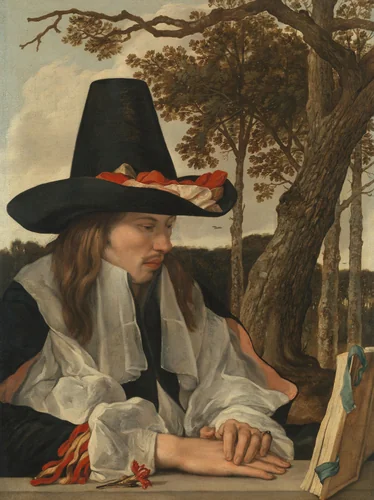 A Man Reading by anonymous, painting, 1660