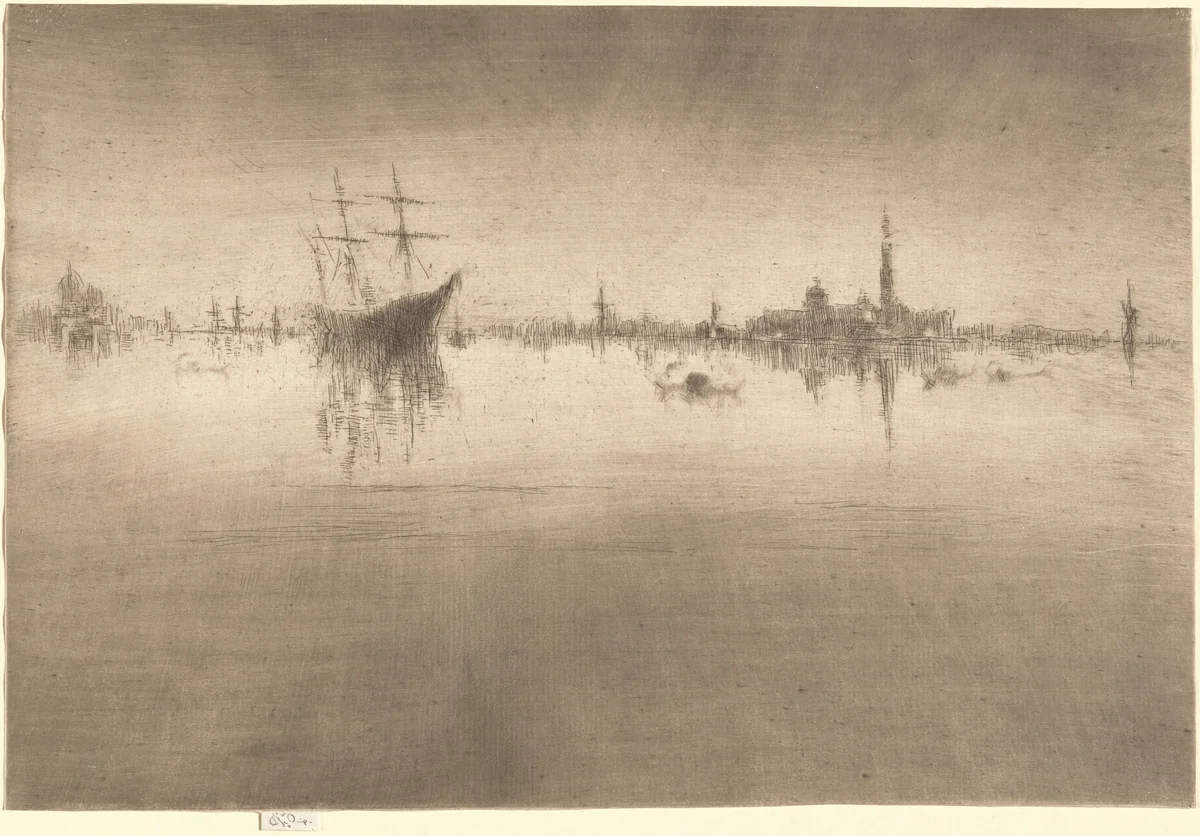 Nocturne by James McNeill Whistler, print, 1879-1880