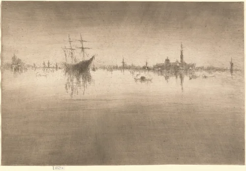 Nocturne by James McNeill Whistler, print, 1879-1880