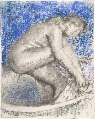 The Bath by Edgar Degas, drawing, 1880-1895