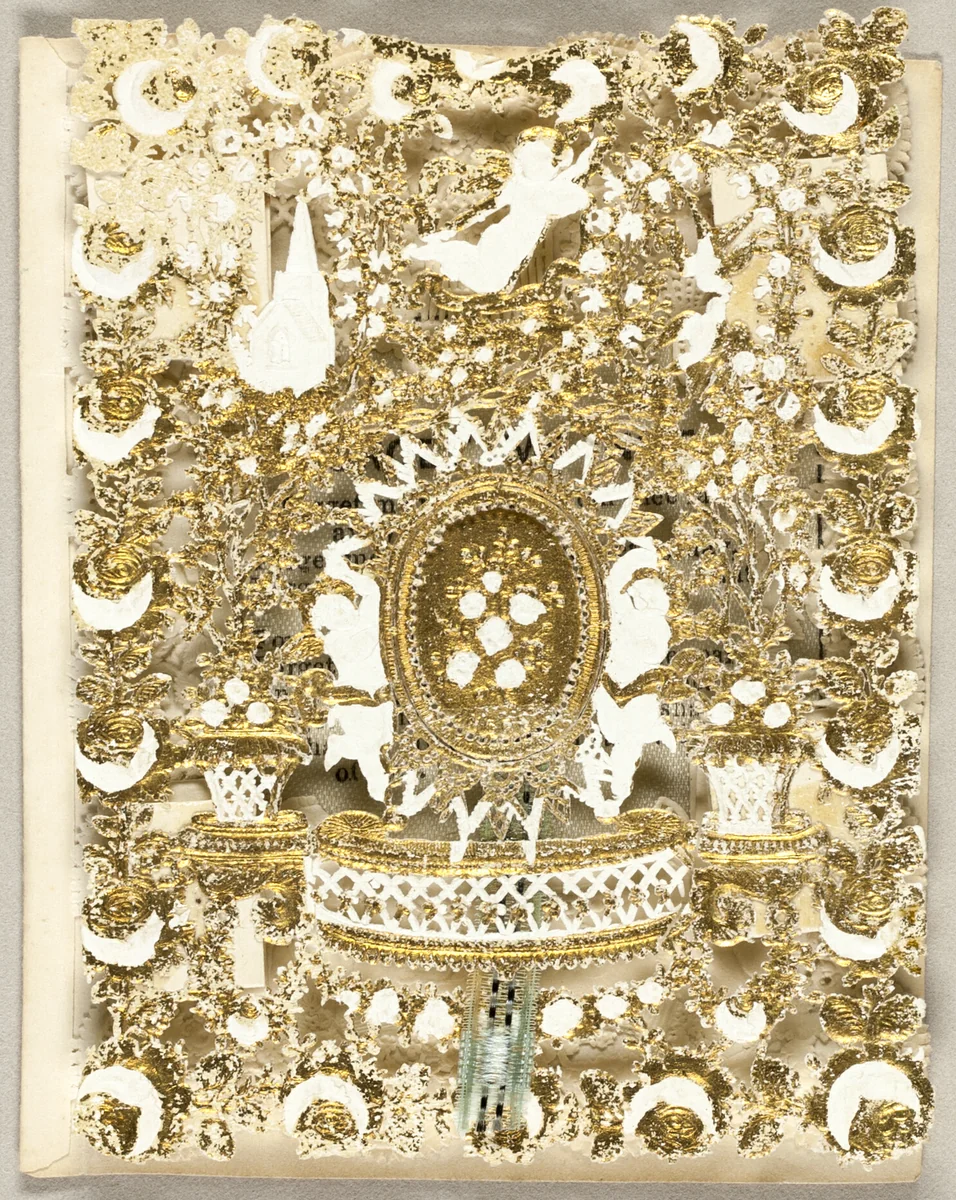Untitled Valentine (Putti Surrounding a Cameo) by G. Ingram, other, 1855-1859