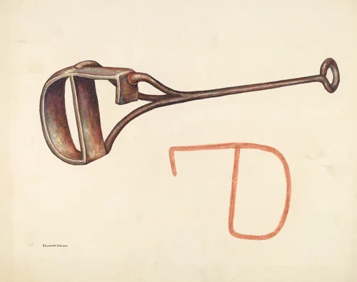 Branding Iron by Elizabeth Johnson, index of american design, 1942
