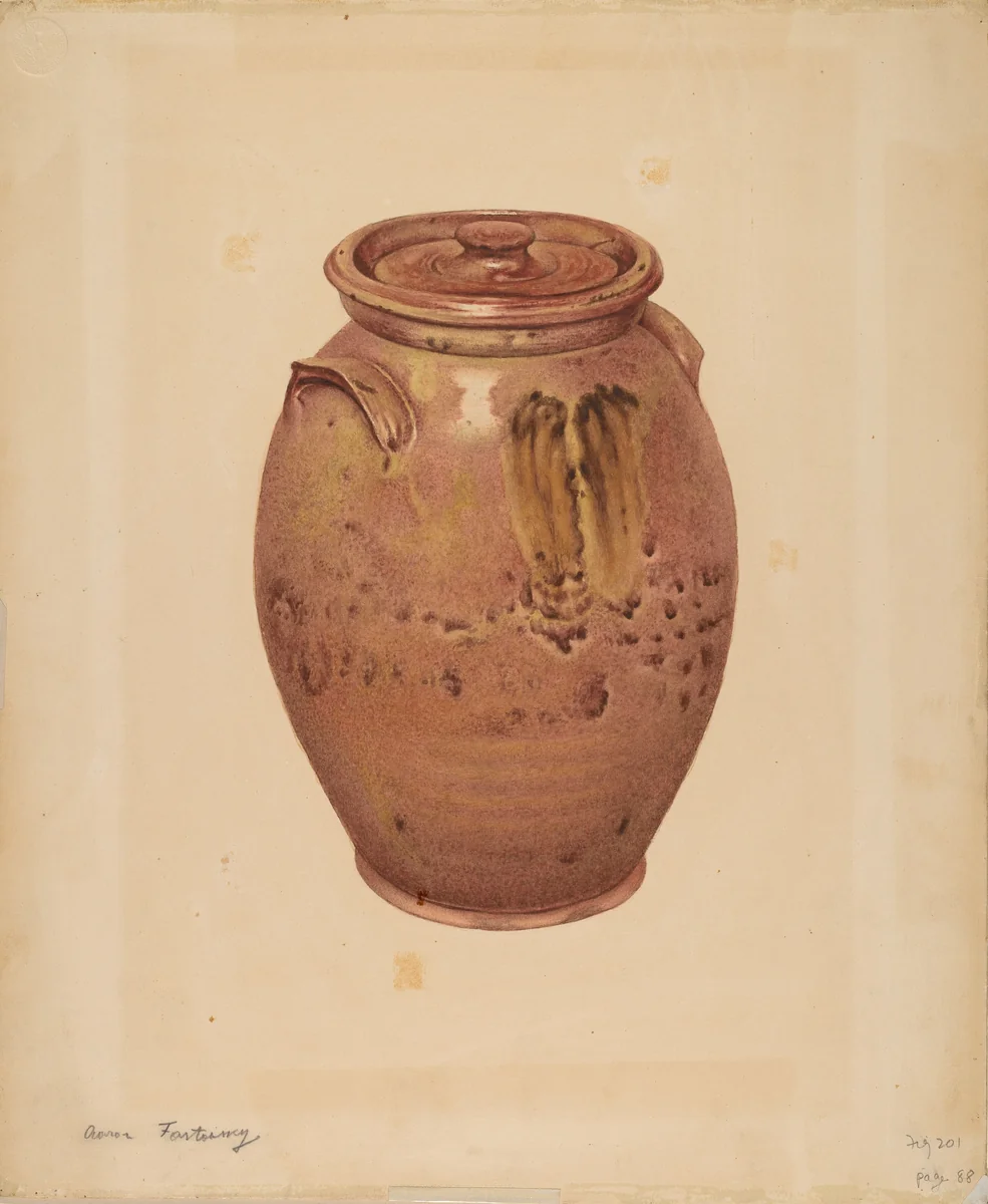 Jar by Aaron Fastovsky, index of american design, 1940