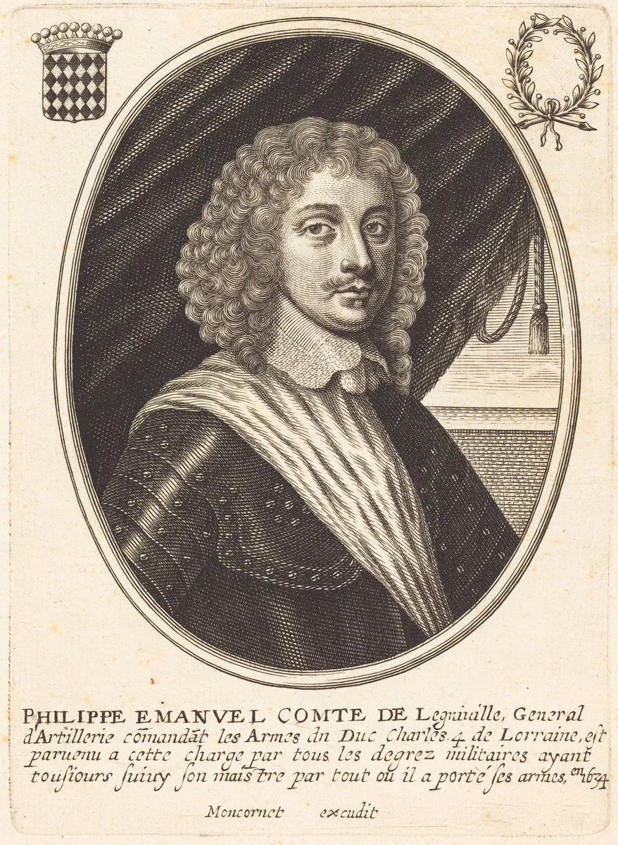 Philippe Emmanuel, Count of Ligneville by Balthasar Moncornet, print, 1600-1668
