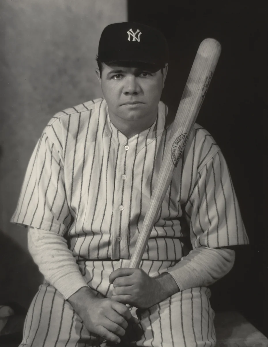 Babe Ruth by Nickolas Muray, photograph, 1927