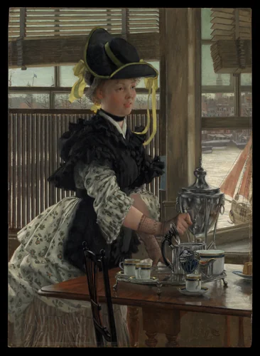 Tea by James Tissot, painting, 1872