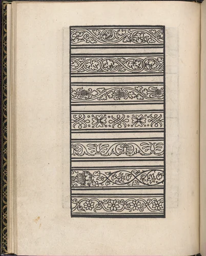 Page from Ein new kunstlich Modelbuch...(Page 8v) by Peter Quentel, book, 1544