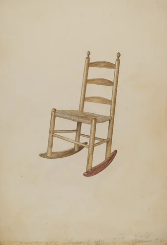 Chair by Henry Tomaszewski, index of american design, 1937