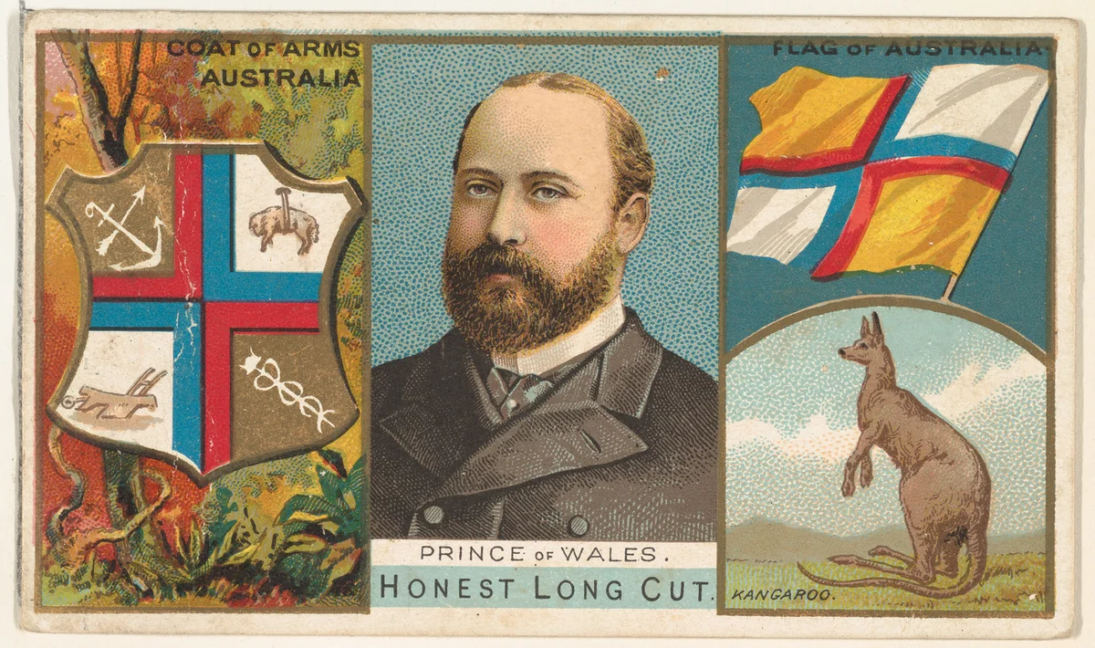 Prince of Wales, Australia, from the Rulers, Flags, and Coats of Arms series (N126-1) issued by W. Duke, Sons & Co. by W. Duke, Sons & Co., print, 1888