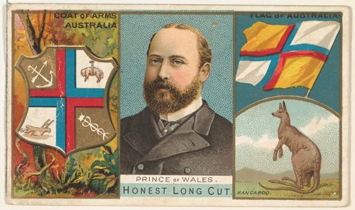 Prince of Wales, Australia, from the Rulers, Flags, and Coats of Arms series (N126-1) issued by W. Duke, Sons & Co. by W. Duke, Sons & Co., print, 1888