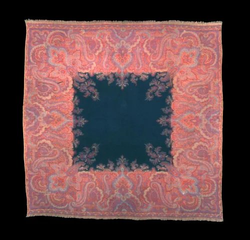 Square Shawl by Possibly Austria, textile, 1835-1850