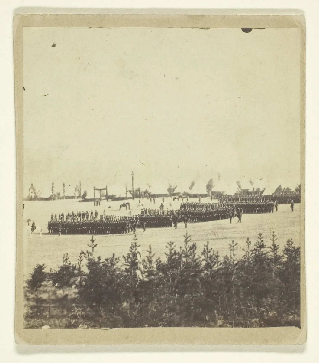 A Dress Parade of the Seventeenth New York by Artist Unknown, photograph, 1861