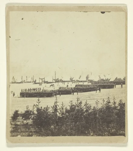 A Dress Parade of the Seventeenth New York by Artist Unknown, photograph, 1861