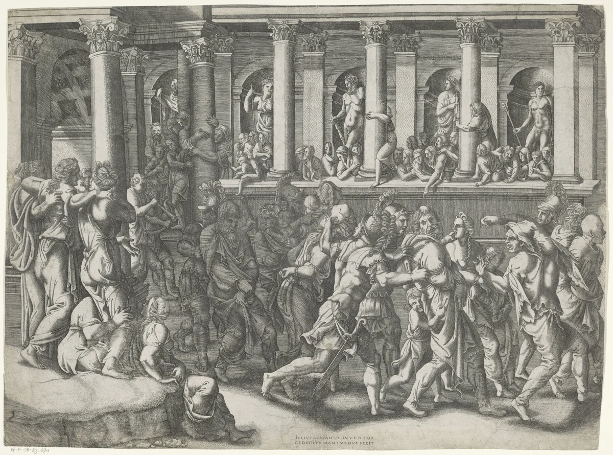 De bespotting van de gevangenen by Unknown, print, 1530-1582