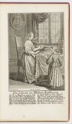 Jungfrauen Arbeit, Kunst, und Fleiss by Paul Decker, book, 1730-1745