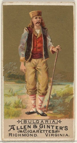 Bulgaria, from the Natives in Costume series (N16) for Allen & Ginter Cigarettes Brands by Allen & Ginter, print, 1886