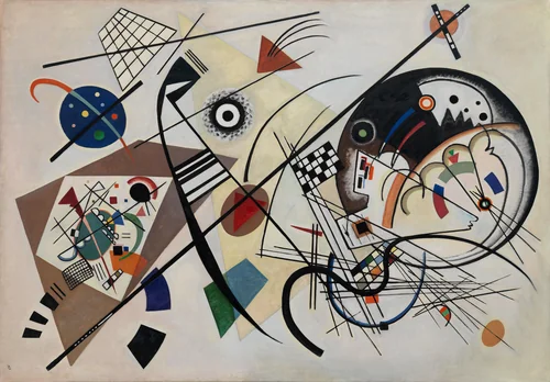 Durchgehender Strich by Wassily Kandinsky, artwork, 1923