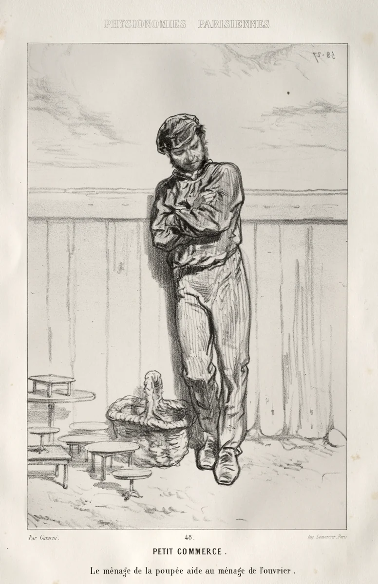 Petit Commerce by Paul Gavarni, print, 1853-1863